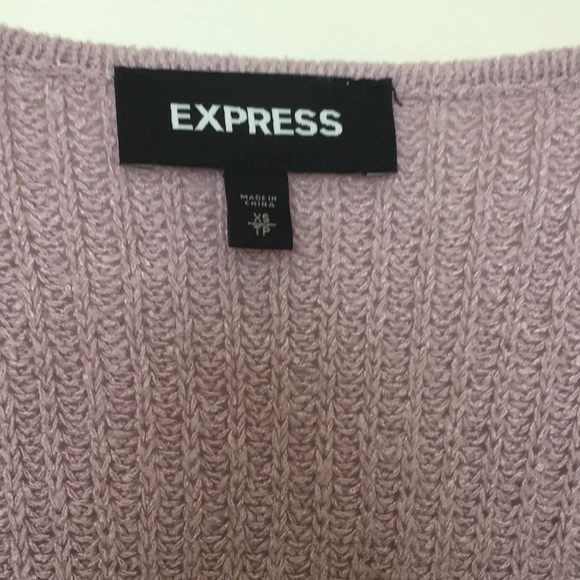 NWOT Express twist front shaker knit soft sweater - Picture 2 of 5